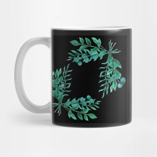 Greenery - Black Mug